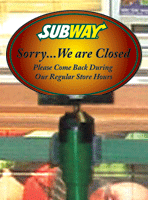 Sorry We Are Closed Sign w/Bracket