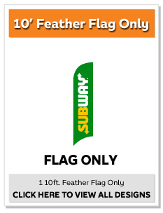 10' Feather Flag (Flag Only)
