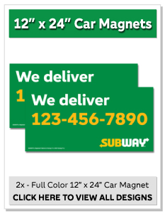 12" x 24" Car Magnets
