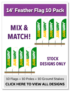 14ft. Feather Flag 10 Pack