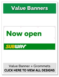 36" x 80" Value Banners