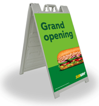 24 x 36 A-Frame - Grand Opening