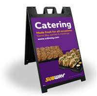 24 x 36 Black A-Frame - Catering