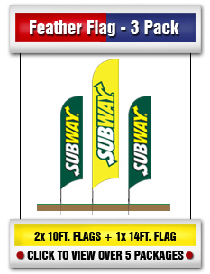 Feather Flag 3 Packs