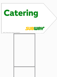 Arrow Picket Sign We Cater